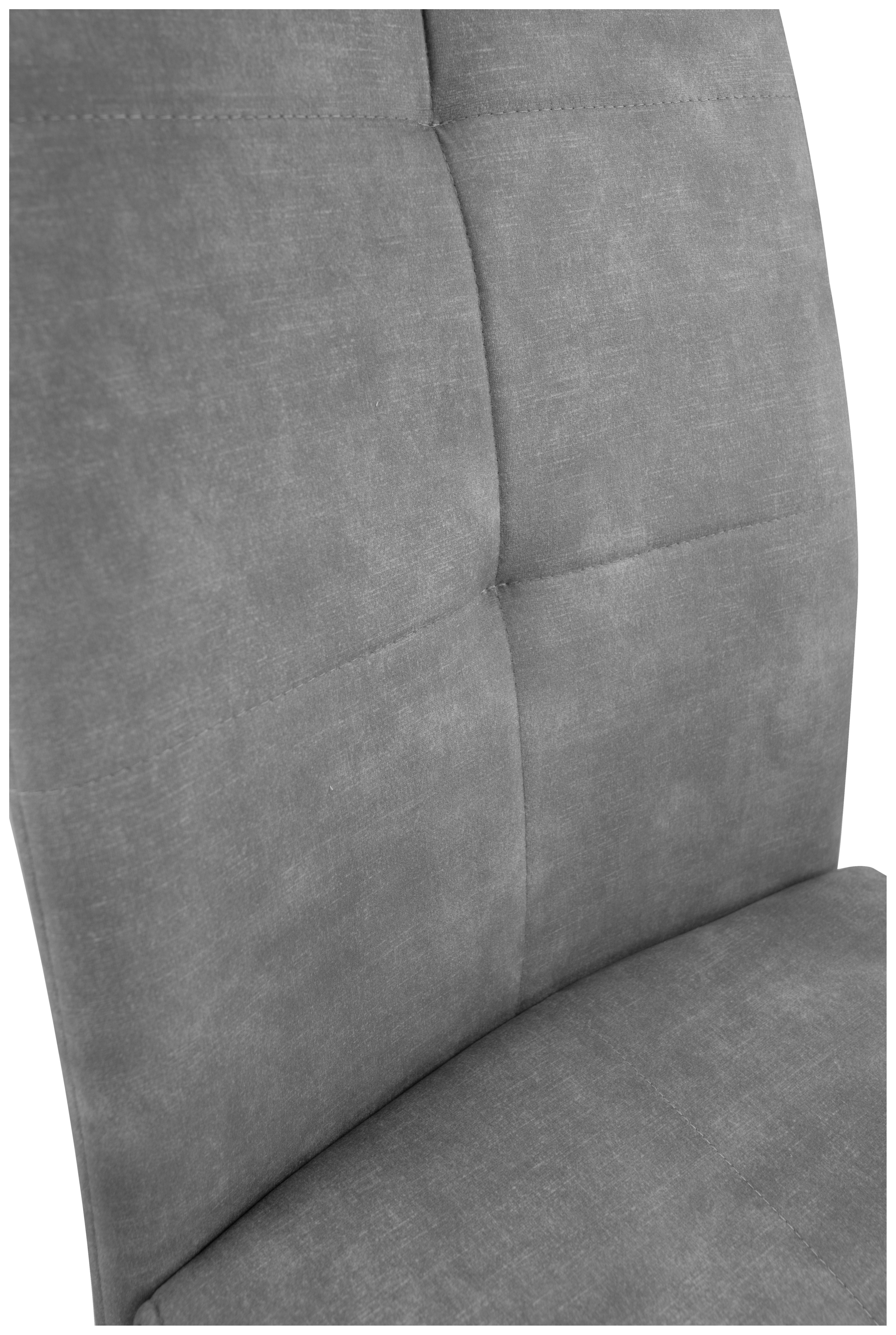 Schwingstuhl Zora hellgrau Microfaser B/H/T: ca. 42x100x61 cm Zora - hellgrau/schwarz (42,00/100,00/61,00cm)