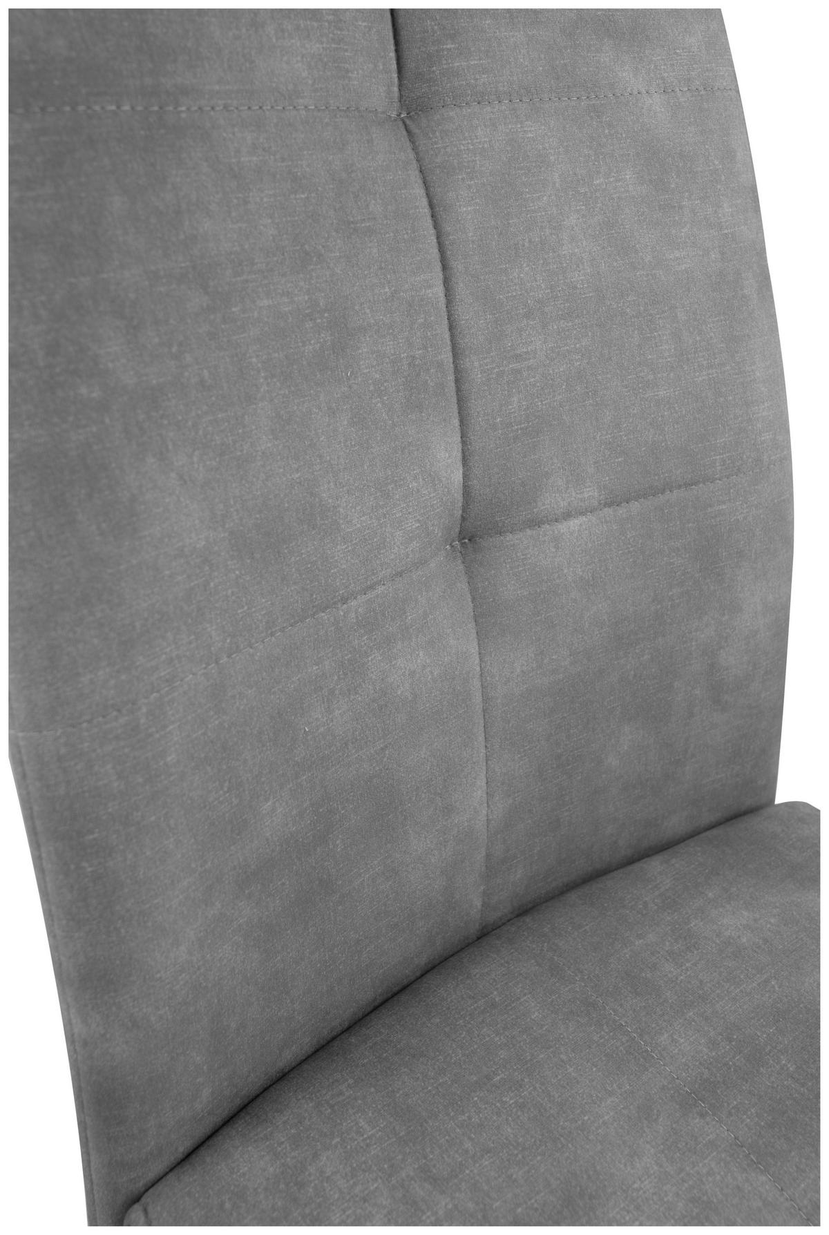 Schwingstuhl Zora hellgrau Microfaser B/H/T: ca. 42x100x61 cm Zora - hellgrau/schwarz (42,00/100,00/61,00cm)