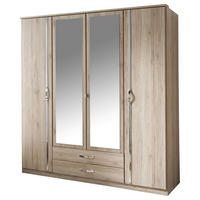 Kleiderschrank Duo San-Remo Nachbildung B/H/T: ca. 180x198x58 cm Duo - Chrom (180,00/198,00/58,00cm)