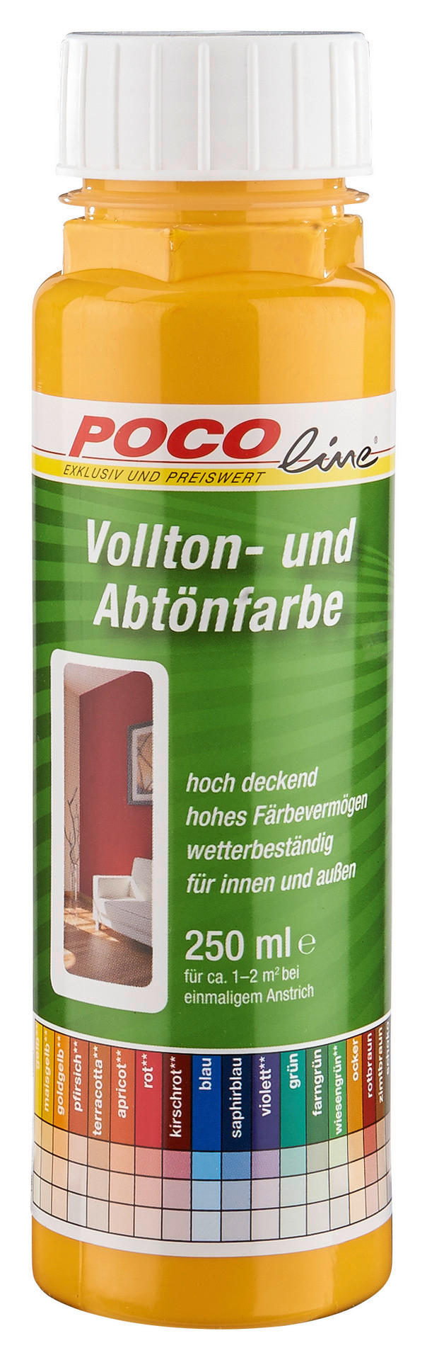 POCOline Vollton- und Abtönfarbe mais ca. 0,25 l Voll+Abtönfarbe 250ml mais - mais (250ml) - POCOline