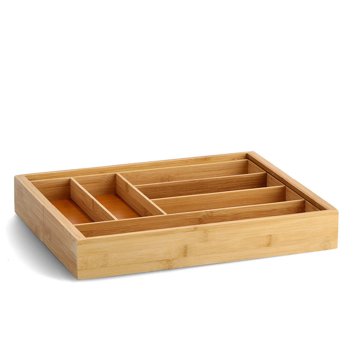 Zeller Besteckkasten ausziehbar natur Bambus B/H/L: ca. 35x6,5x43 cm Besteckkasten_ausziehbar - natur (43,00/35,00/6,50cm) - Zeller