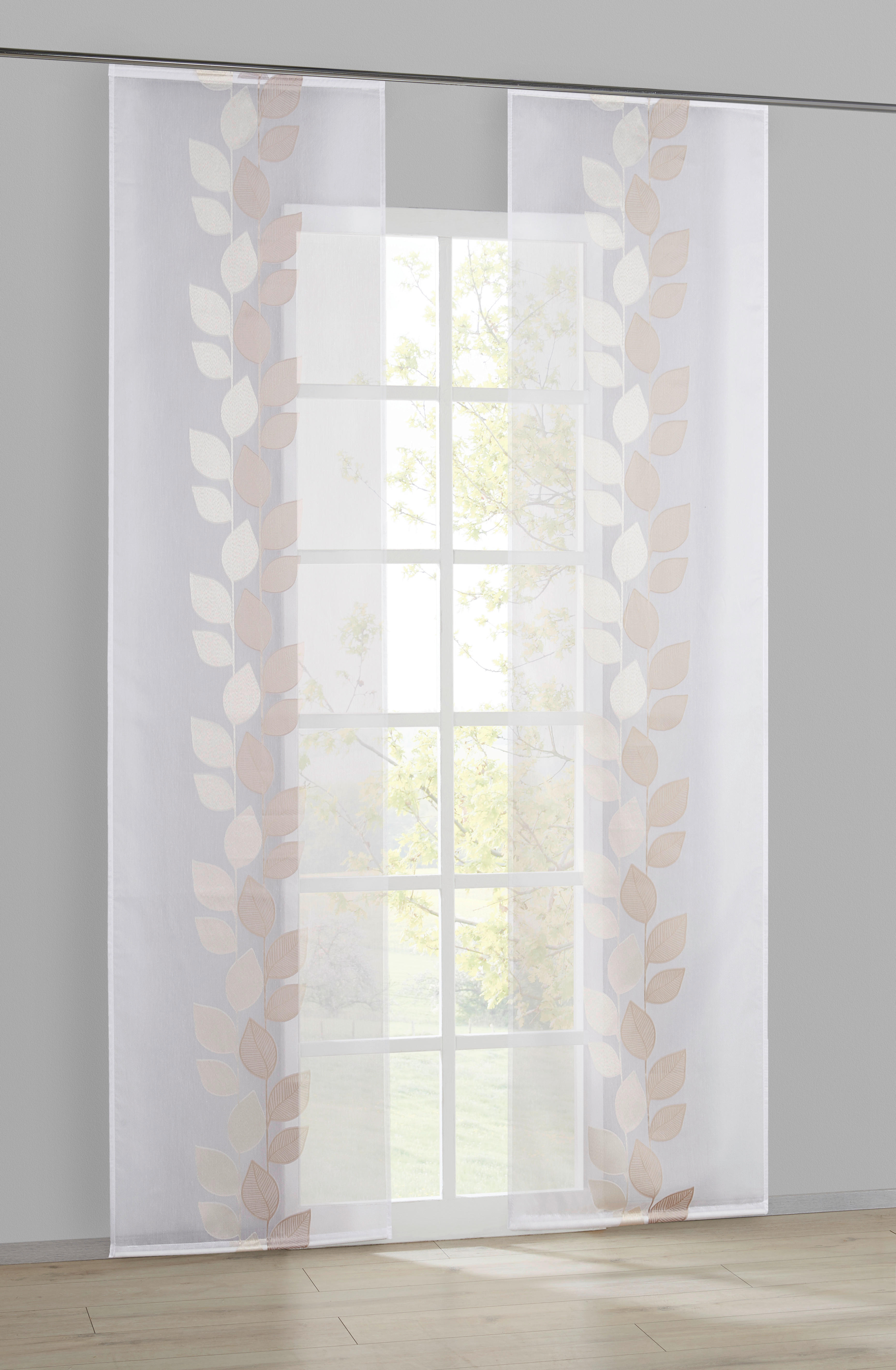 Schiebevorhang Pantheon natur B/L: ca. 60x245 cm Pantheon - natur (60,00/245,00cm) - POCOline