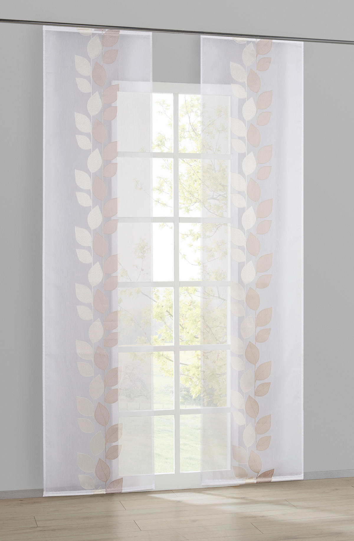 POCOline Schiebevorhang Pantheon natur B/L: ca. 60x245 cm Pantheon - natur (60,00/245,00cm) - POCOline