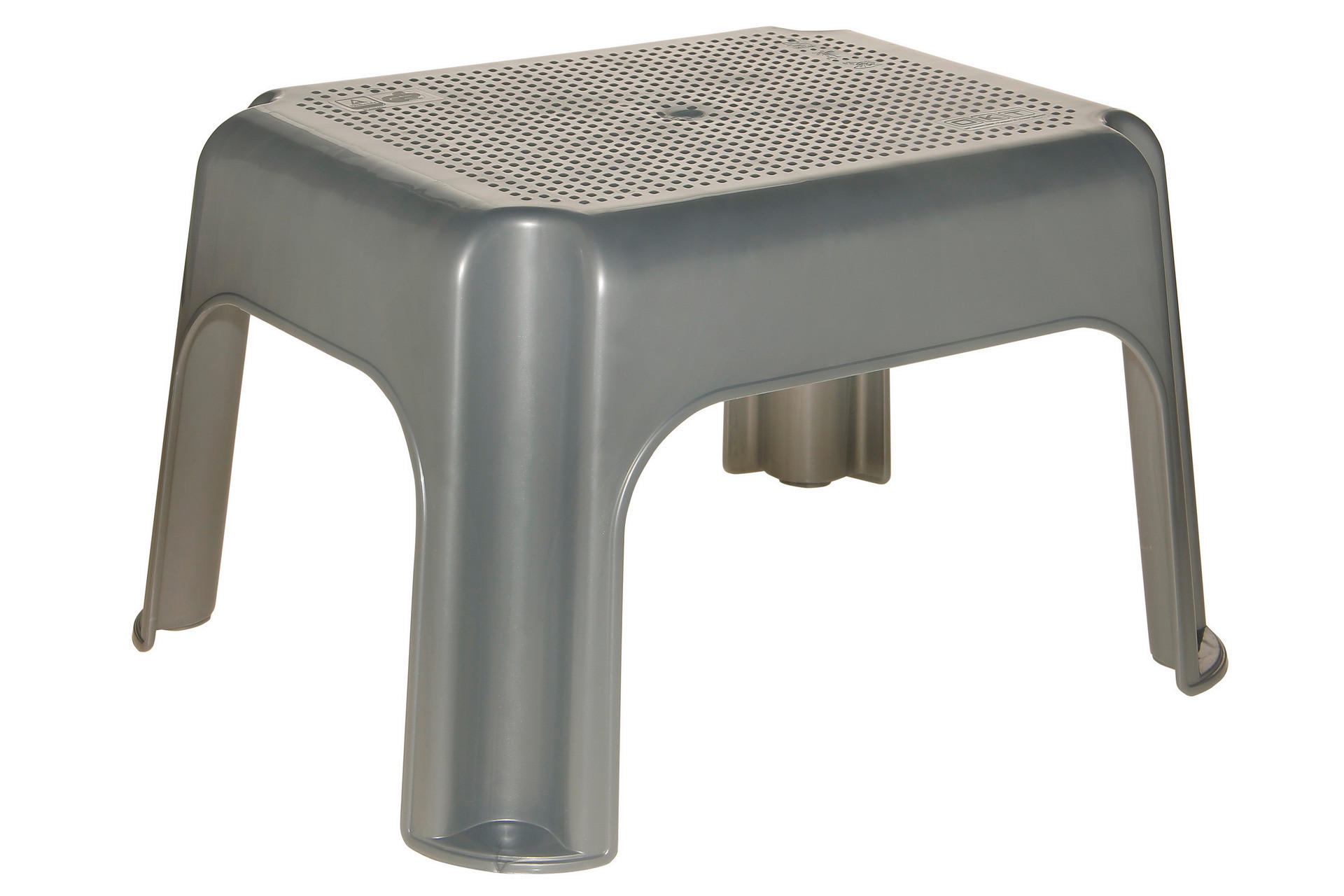keeeper Tritthocker silber B/H/L: ca. 30x24x35,5 cm Tritthocker - silber (35,50/30,00/24,00cm) - keeeper