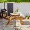 AXI Picknicktisch Julie braun Holz B/H/T: ca. 154x74x177 cm Julie - braun (154,00/74,00/177,00cm) - AXI