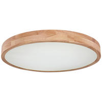 GLOBO Deckenleuchte braun Holz Metall H/D: ca. 11x60 cm 1 Brennstellen Rainer - braun (60,00/11,00cm) - GLOBO