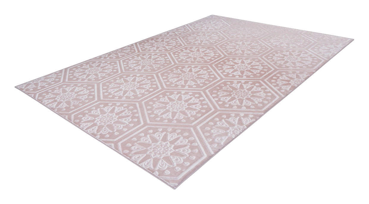 360Living Teppich Monroe rosa B/L: ca. 200x290 cm Monroe - rosa (200,00/290,00cm) - 360Living
