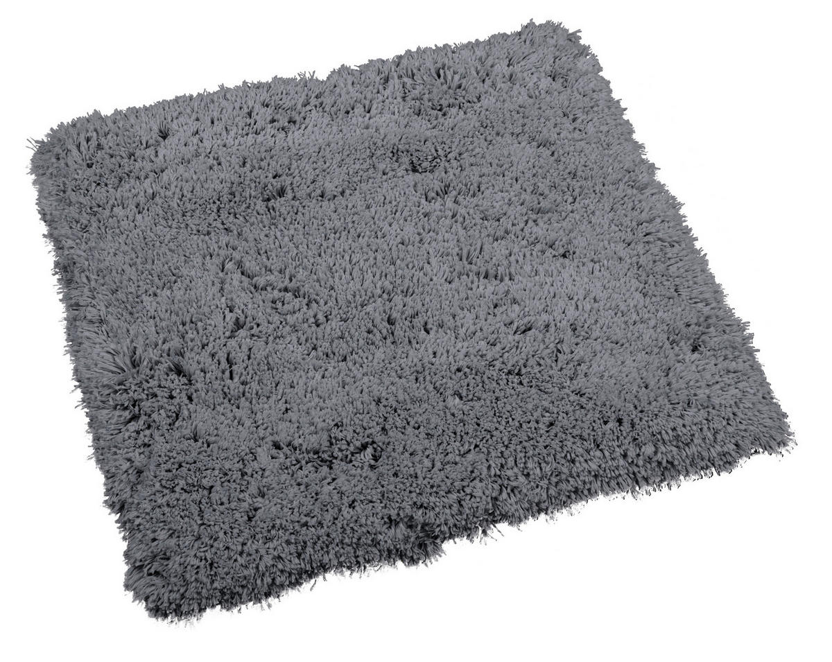 Badematte Badematte_Shaggy grau 50x50cm - grau (50,00/50,00cm)