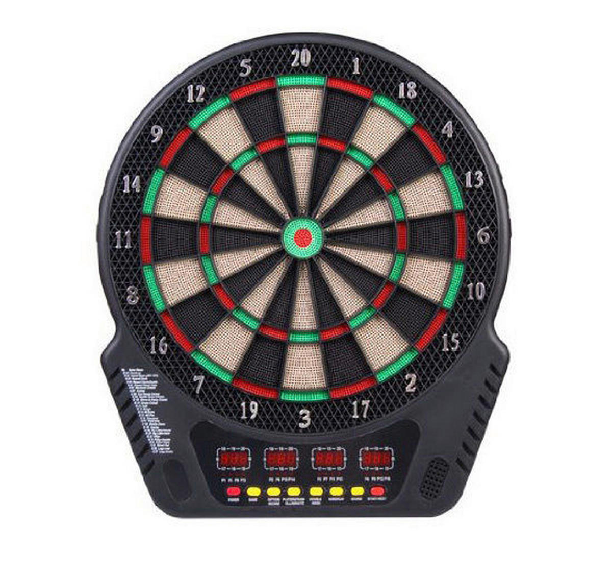 HOMCOM Dartscheibe B/H/T: ca. 44x51,5x3,2 cm Elektronische_Dartscheibe - schwarz (44,00/51,50/3,20cm) - HOMCOM