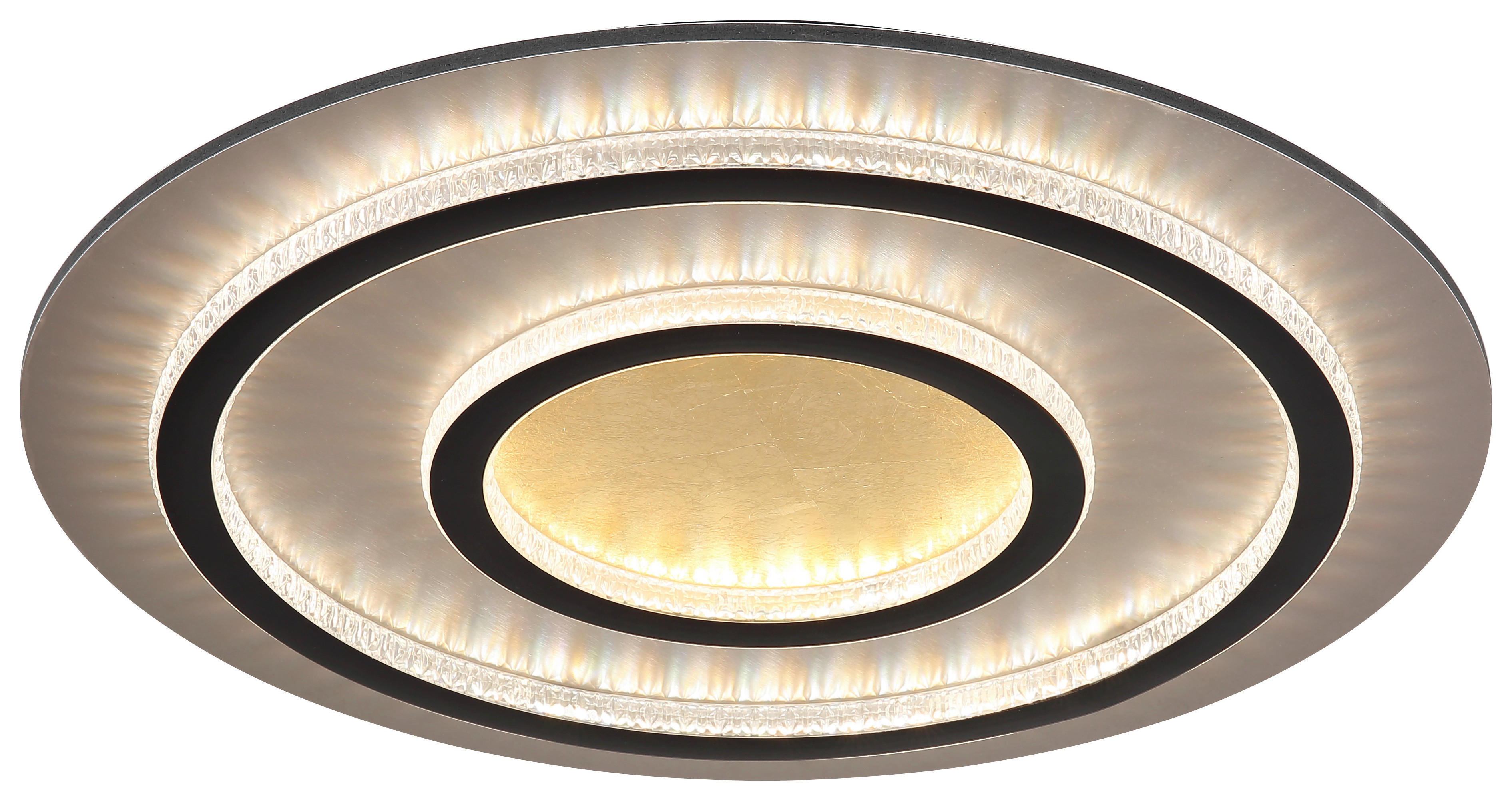 GLOBO LED-Deckenleuchte gold klar mattschwarz Kunststoff Metall H/D: ca. 6x55 cm 1 Brennstellen JAYDEN - gold/klar (55,00/6,00cm) - GLOBO
