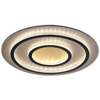 GLOBO LED-Deckenleuchte gold klar mattschwarz Kunststoff Metall H/D: ca. 6x55 cm 1 Brennstellen JAYDEN - gold/klar (55,00/6,00cm) - GLOBO