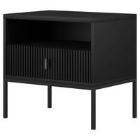 Nachtkonsole MAGGIORE schwarz B/H/T: ca. 53,9x52,4x39 cm MAGGIORE - schwarz (53,90/52,40/39,00cm) - WIPMEB