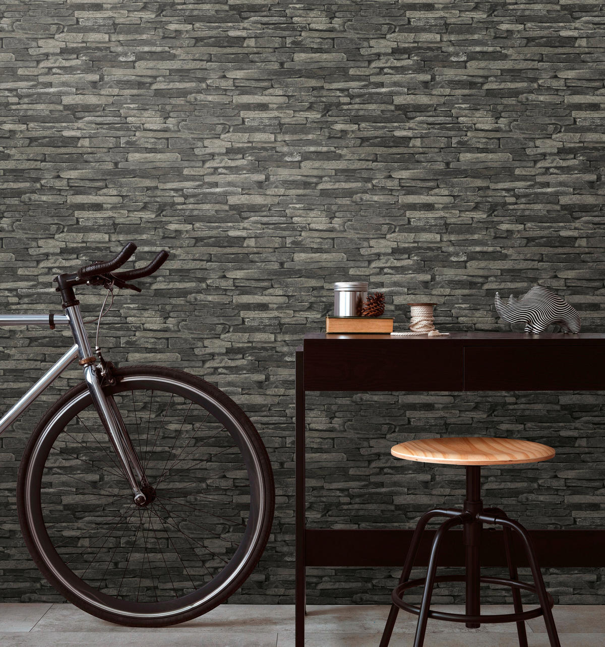 A.S.Creation Vliestapete schwarz B/H/D: ca. 53x1005x9 cm Vliestapete - schwarz (9,00/1005,00cm) - A.S.Creation