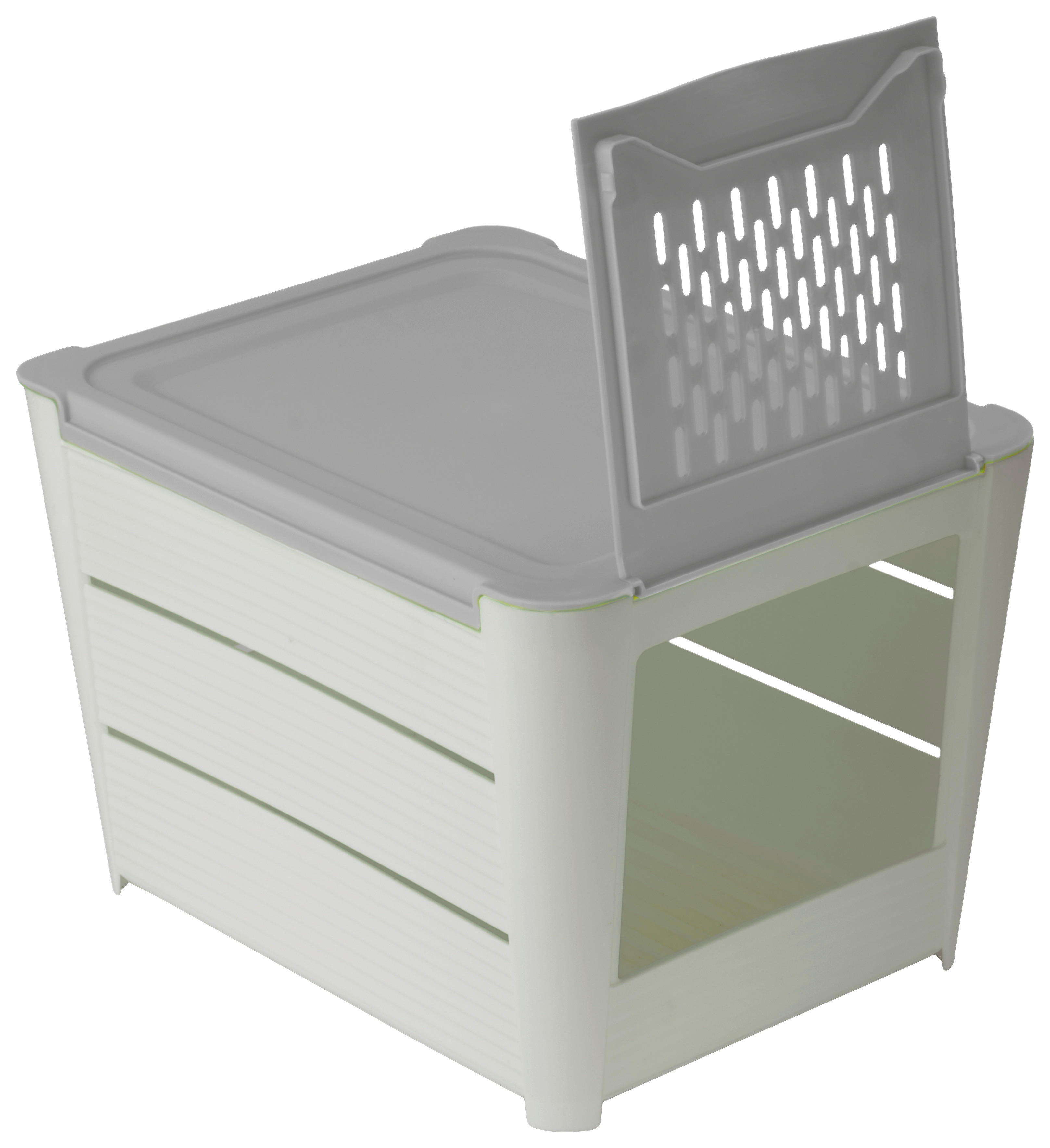 Kartoffelbox weiß Kartoffelbox - weiß/grau