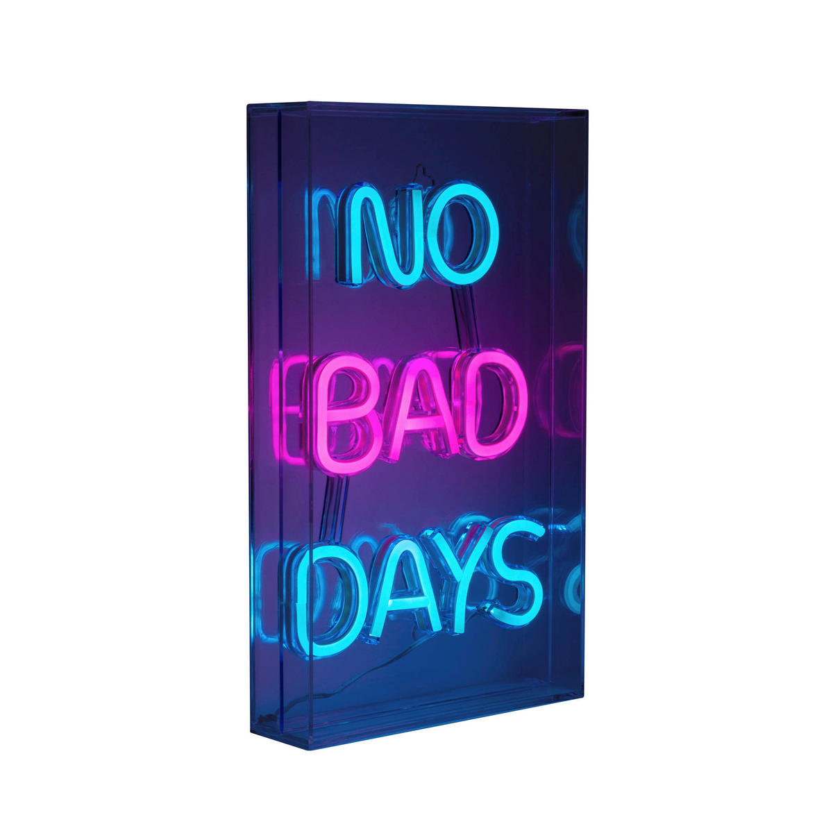 Näve Leuchten LED-Schriftzug klar Kunststoff B/H/T: ca. 18x30x4,7 cm NO BAD DAYS - klar (18,00/30,00/4,70cm) - Näve Leuchten