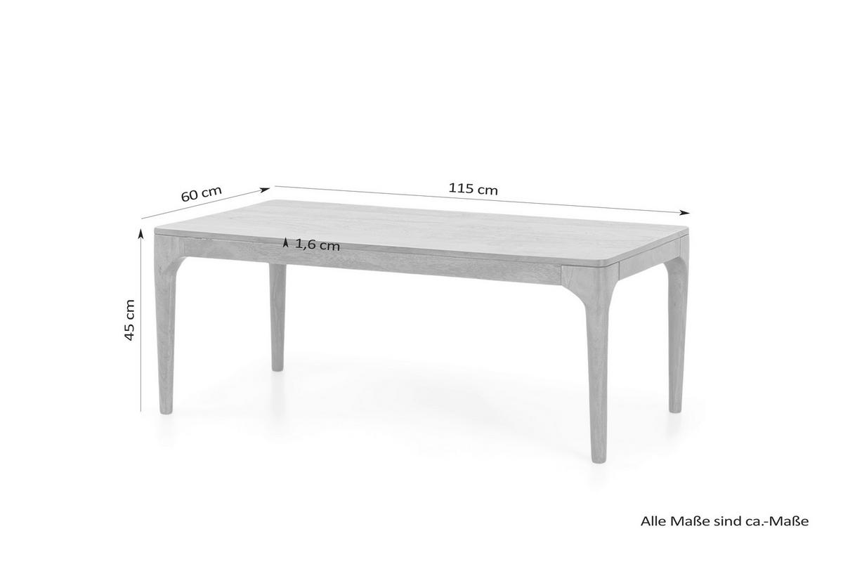 Couchtisch BOSSE natur B/H/T: ca. 115x45x60 cm BOSSE - natur (115,00/45,00/60,00cm) - byLIVING
