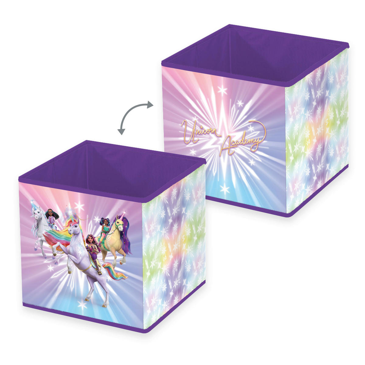 Unicorn Academy Aufbewahrungsbox bunt B/L: ca. 30x30 cm Aufbewahrungsbox Unicorn Academy - bunt (30,00/30,00cm) - Unicorn Academy