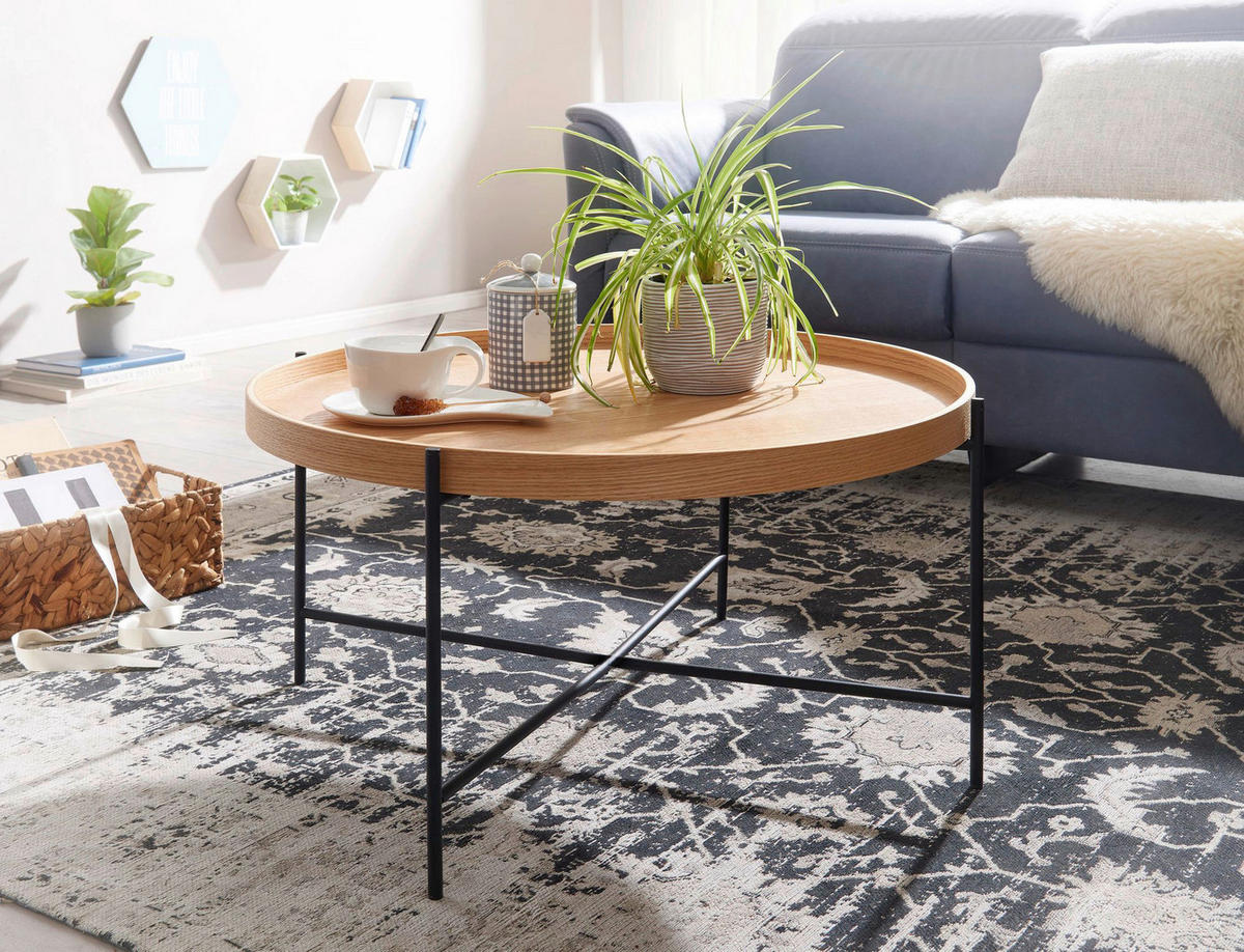 Couchtisch braun B/H/T: ca. 78x40x78 cm Couchtisch - braun (78,00/40,00/78,00cm) - Wohnling