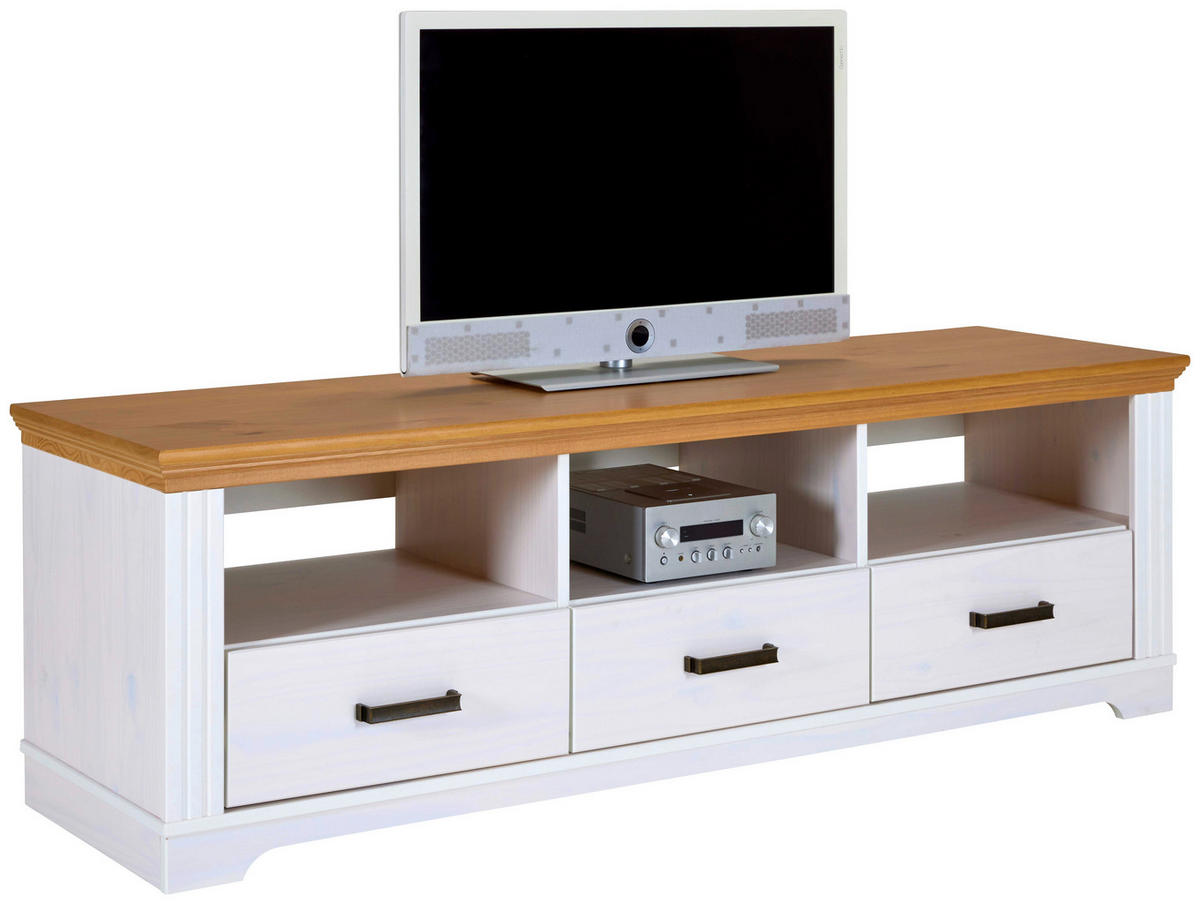 TV-Lowboard Maluno weiß lackiert B/H/L: ca. 48,3x53,2x166,4 cm Maluno - weiß (166,40/48,30/53,20cm) - Inter Link