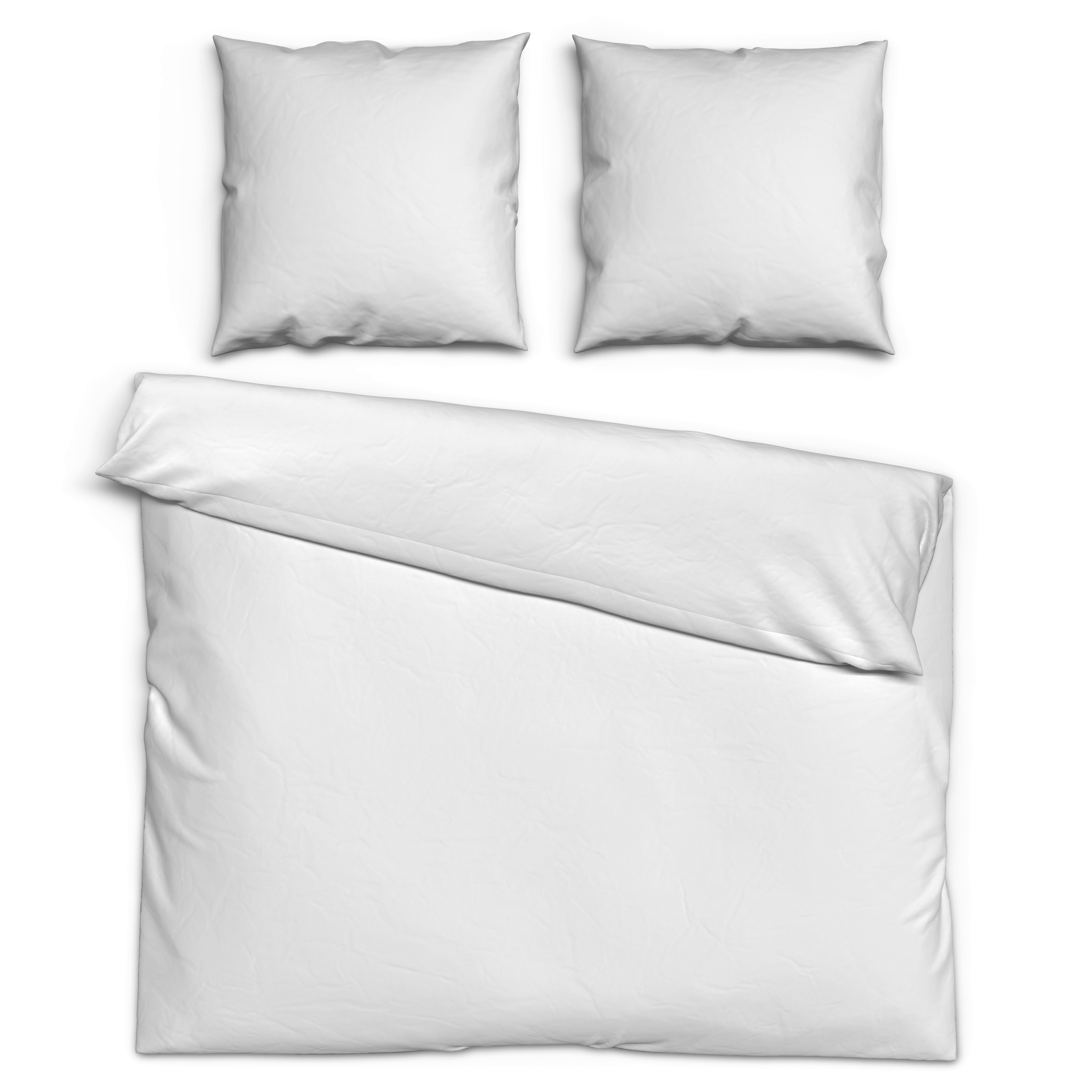 Baumwoll Bettwäsche Renforce Bettwäsche_Renforce Uni 200x200cm - weiß (200,00/200,00cm) - beau rêve