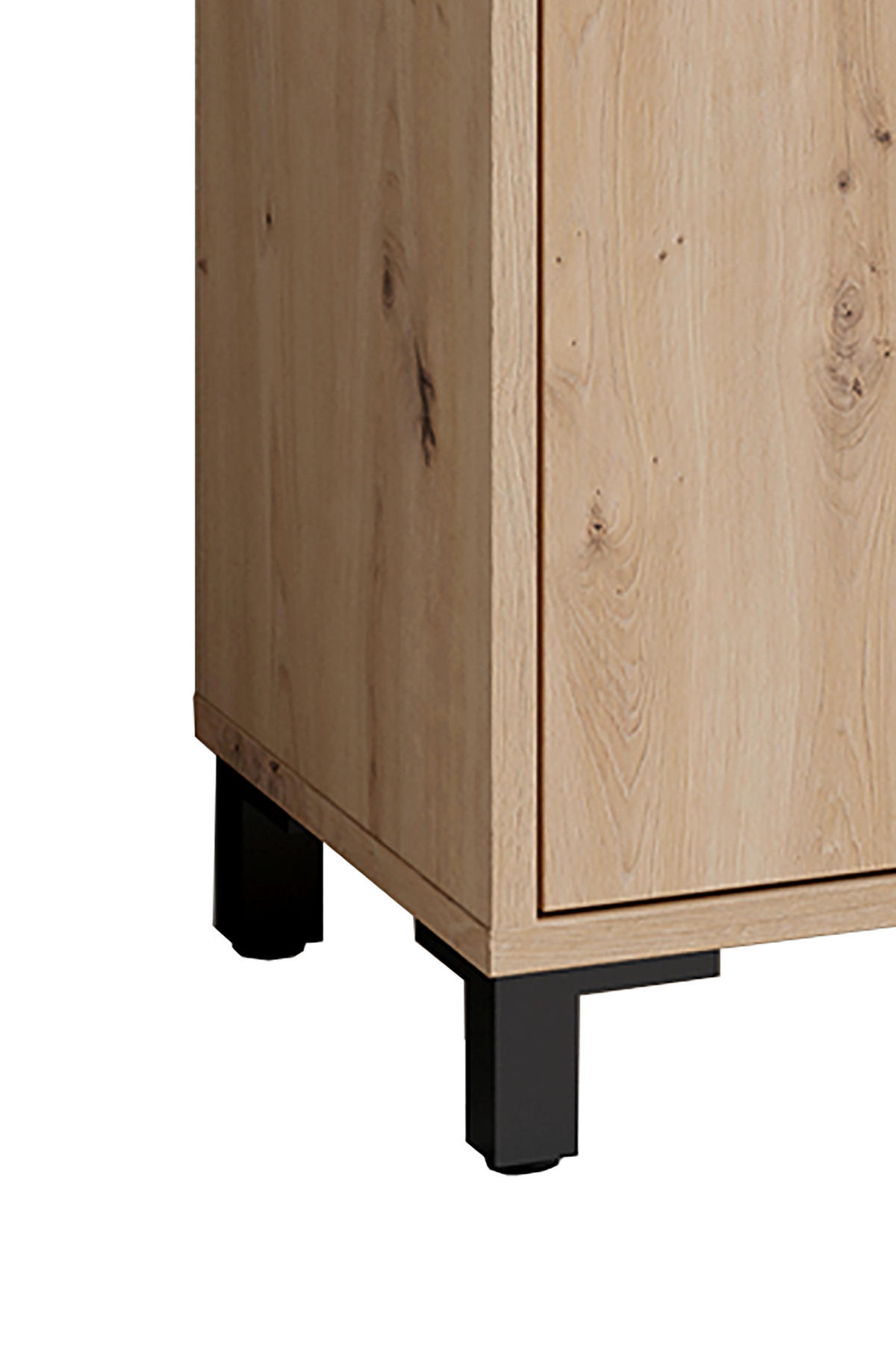 Kommode WELLNESS Eiche Artisan Nachbildung schwarz schwarz anthrazit B/H/T: ca. 80,5x77,5x31 cm WELLNESS - Eiche/schwarz (80,50/77,50/31,00cm) - byLIVING