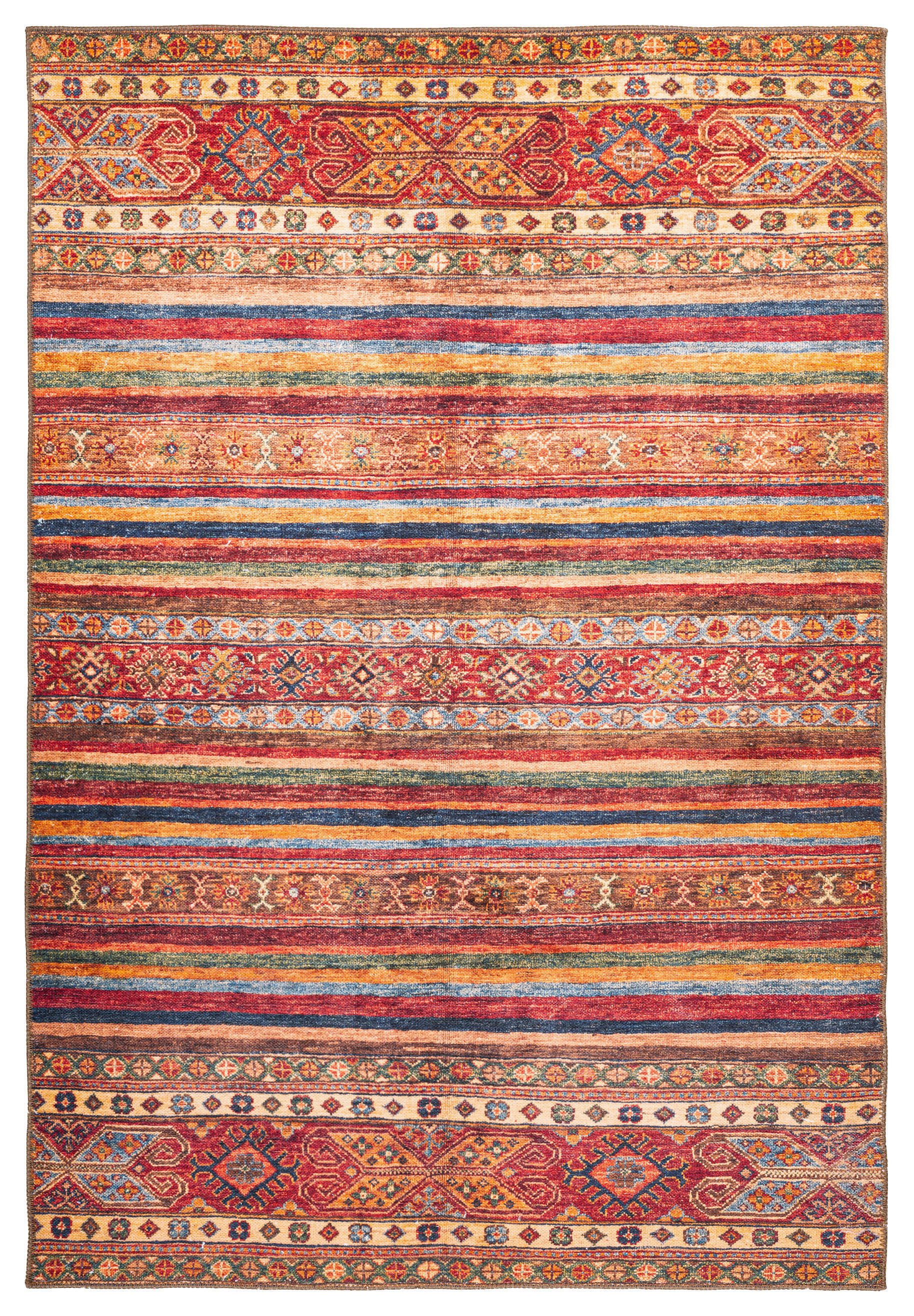 360Living Teppich Faye multicolor B/L: ca. 75x150 cm Faye - rot/multicolor (75,00/150,00cm) - 360Living