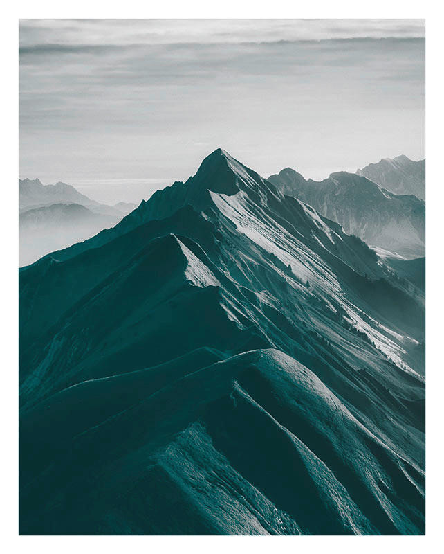 Komar Poster Mountains Top Berge B/L: ca. 40x50 cm günstig online kaufen