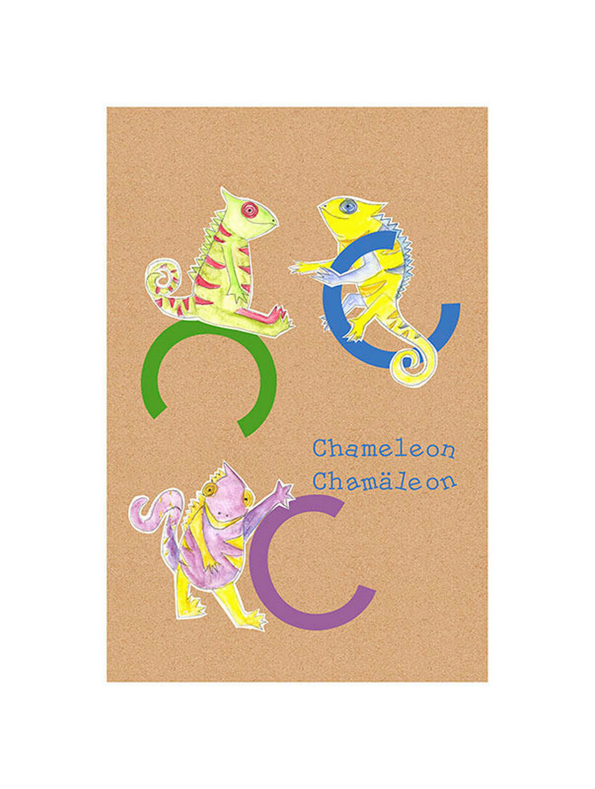 Komar Poster ABC Animal C Buchstaben B/L: ca. 30x40 cm ABC Animal C - (30,00/40,00cm) - Komar