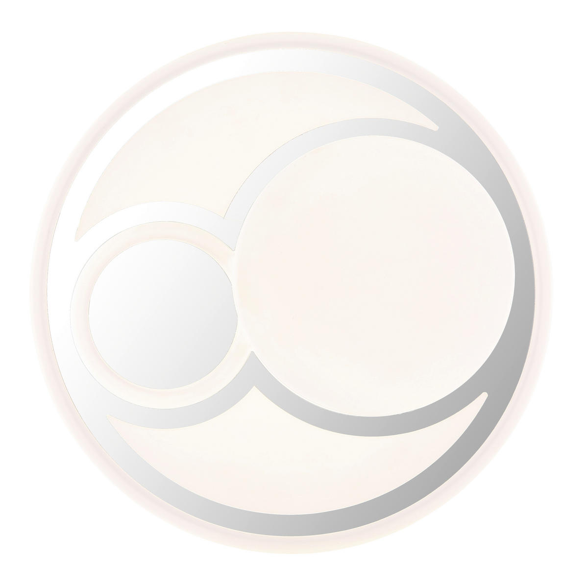 GLOBO LED-Deckenleuchte weiß Opal Metall Kunststoff H/D: ca. 7,5x38 cm LED-Deckenleuchte_Ruiz - weiß/Opal (38,00/7,50cm) - GLOBO