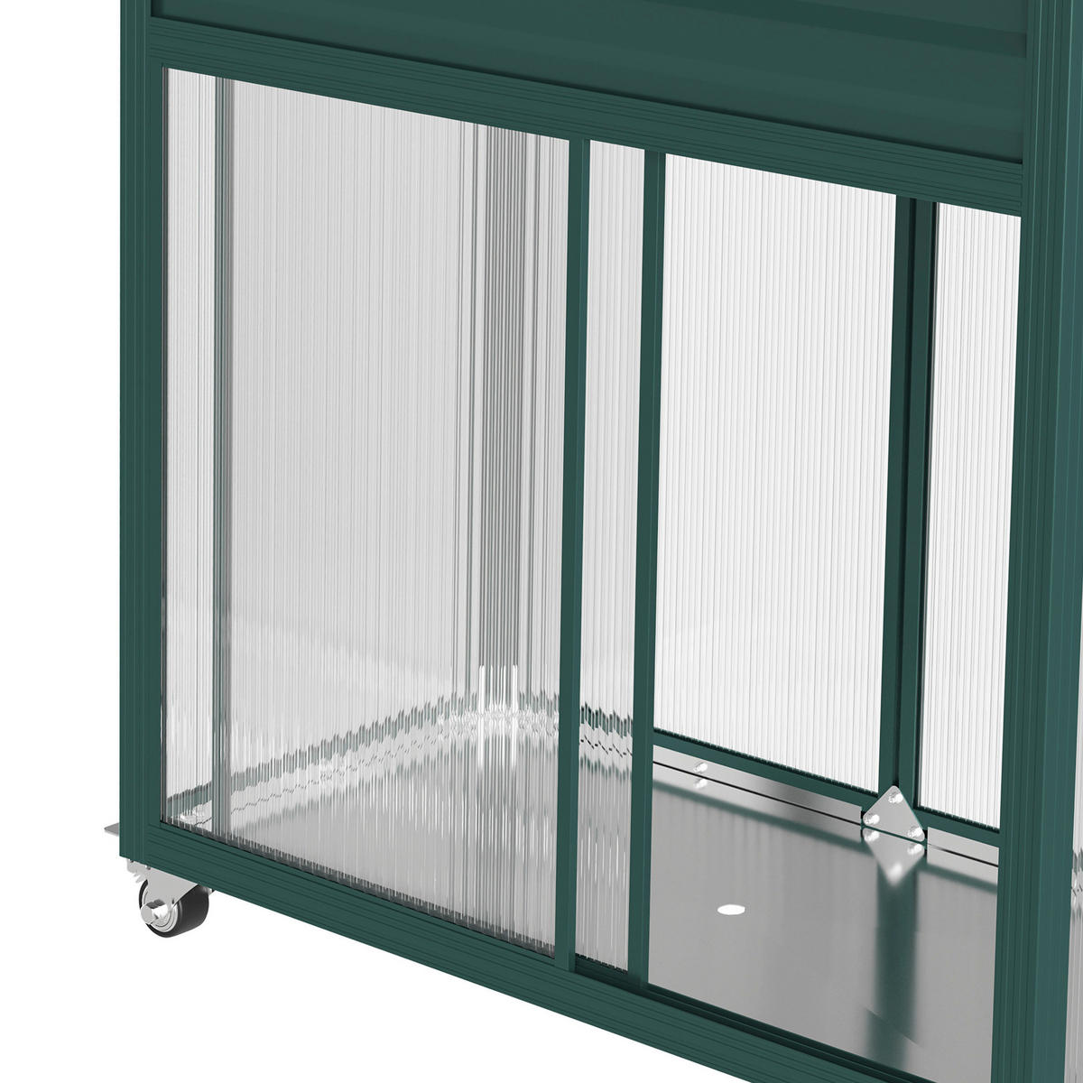 Outsunny Hochbeet grün Aluminium B/H/L: ca. 40x135x85 cm Hochbeet - grün (85,00/40,00/135,00cm) - Outsunny