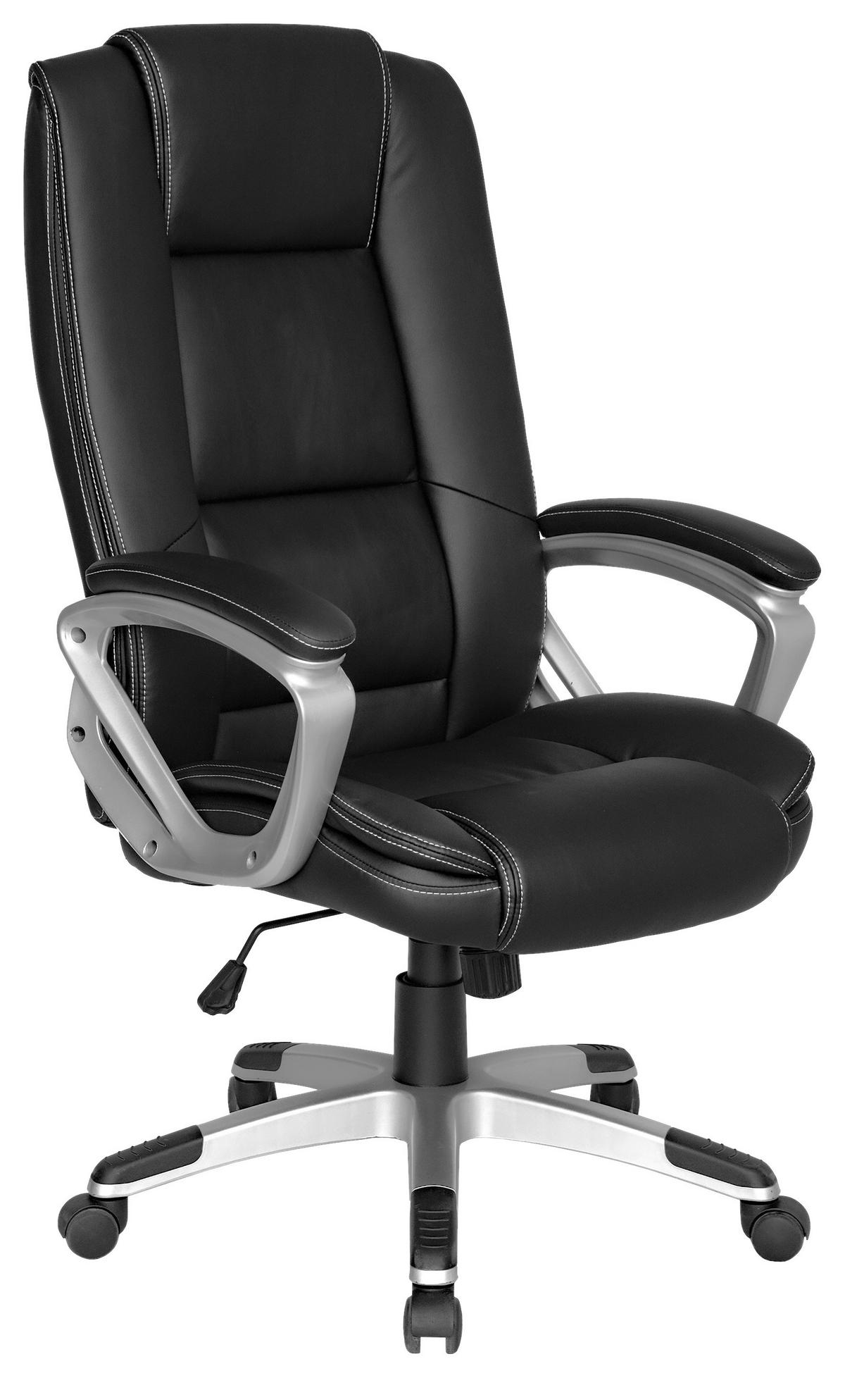 XXL-Chefsessel DEREK-XXL schwarz schwarz Kunstleder Kunststoff DEREK-XXL - schwarz - byLIVING
