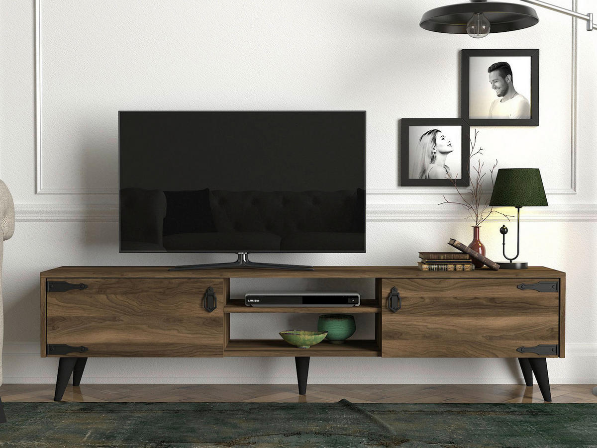 TV-Lowboard Anthes walnuss Nachbildung B/H/T: ca. 180x41x30 cm Anthes - walnuss (180,00/41,00/30,00cm) - moebel17