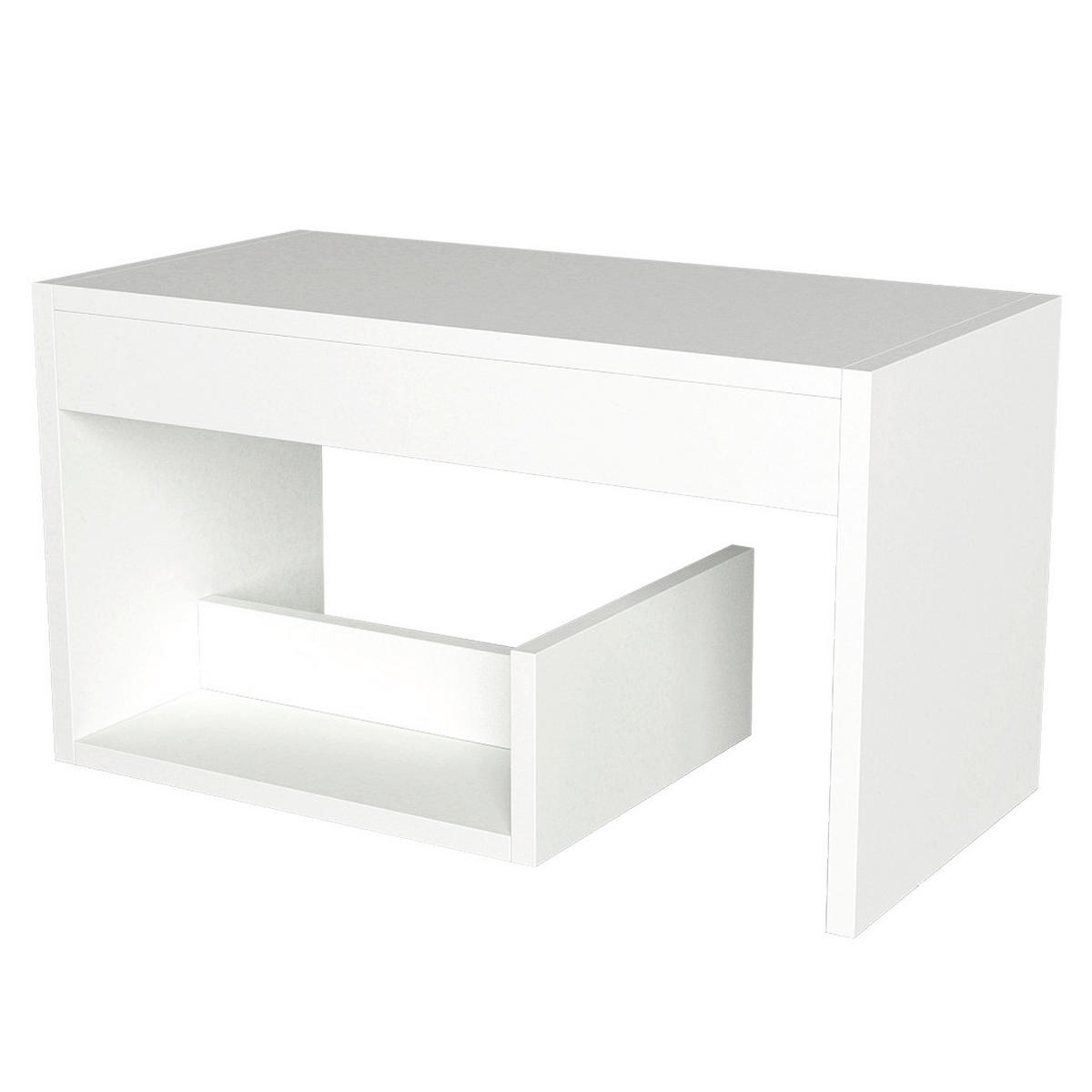 Beistelltisch Sister weiß Spanplatte B/H/T: ca. 35x60x29 cm Sister - weiß (35,00/60,00/29,00cm) - moebel17