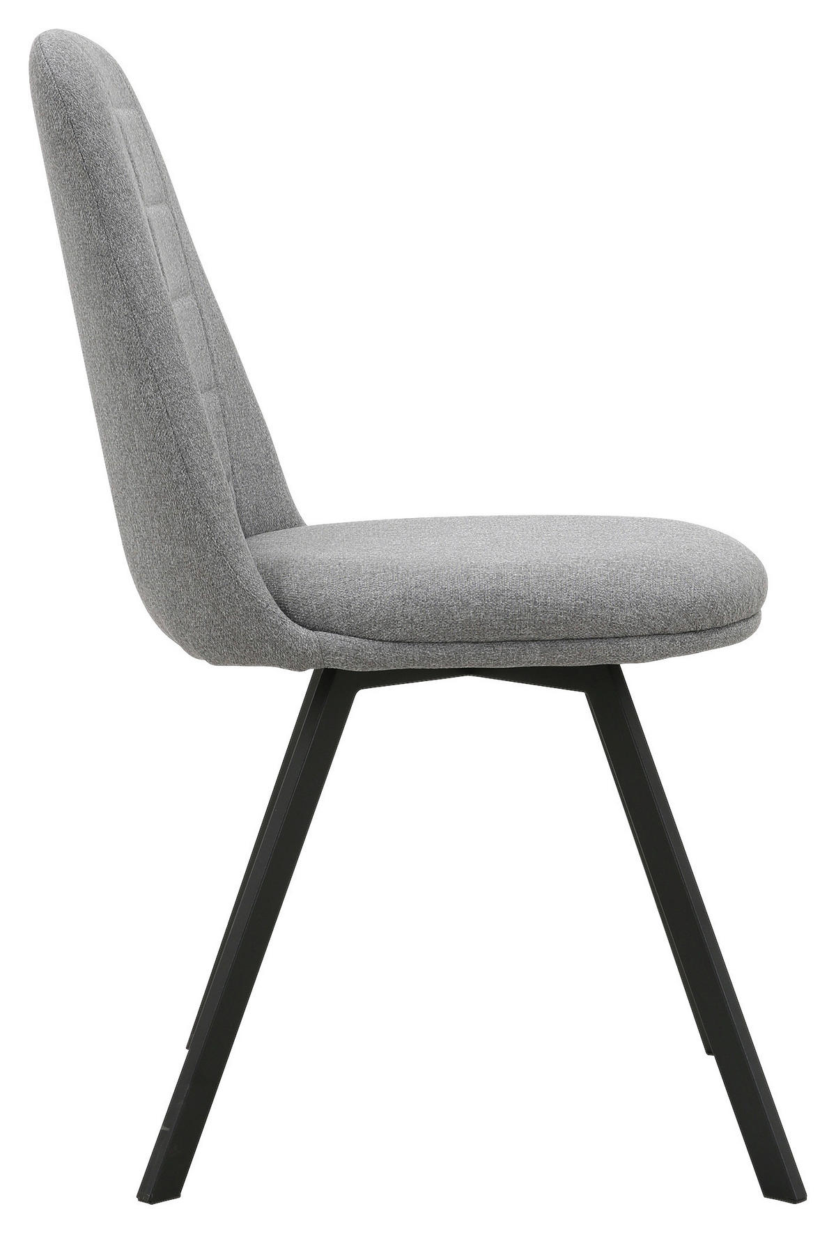 Stuhl CORA grau Microfaser B/T: ca. 56,5x85 cm CORA - schwarz/grau (56,50/85,00cm)