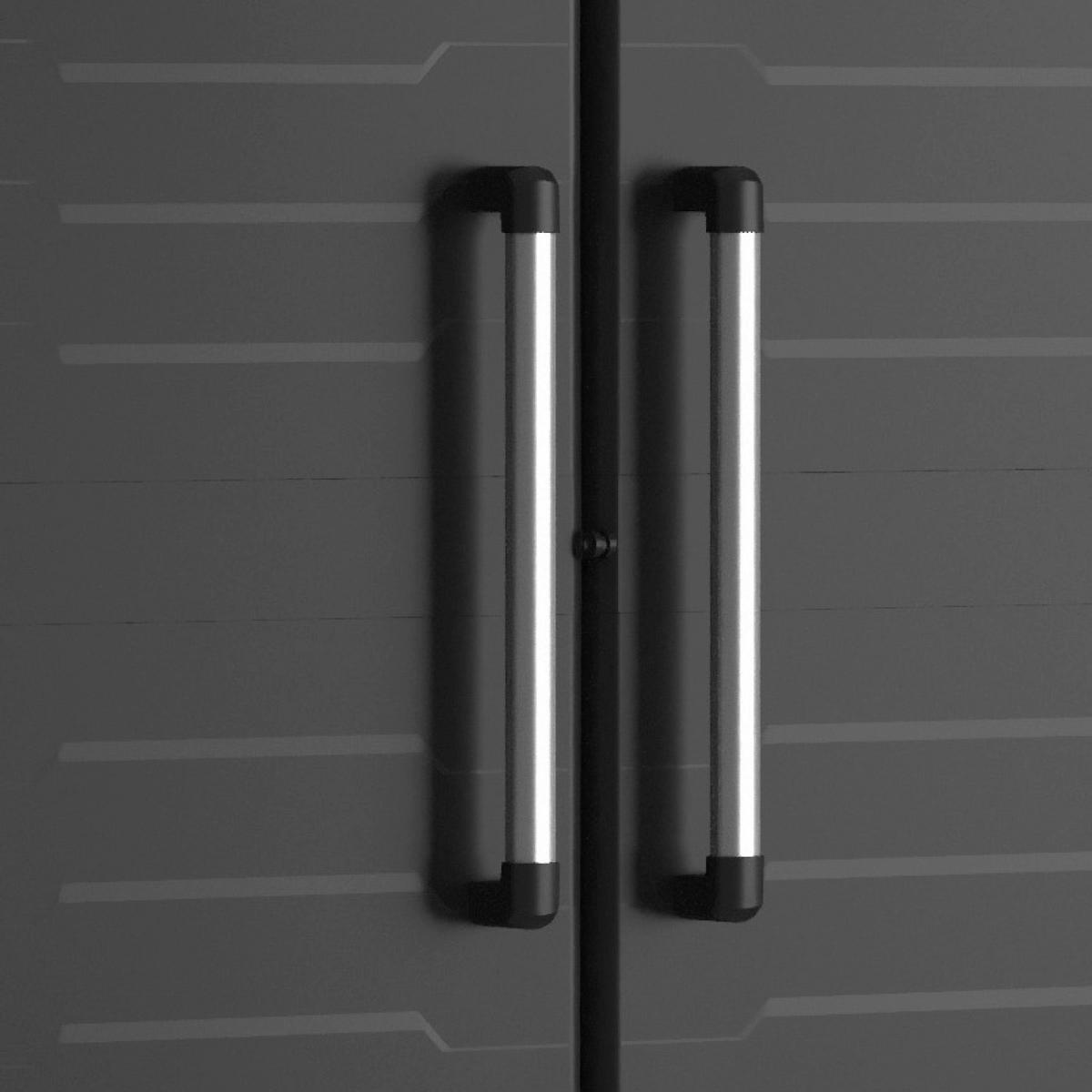 Keter Kunststoffschrank Detroit schwarz Kunststoff B/H/T: ca. 65x182x45 cm Detroit - schwarz (65,00/182,00/45,00cm) - Keter