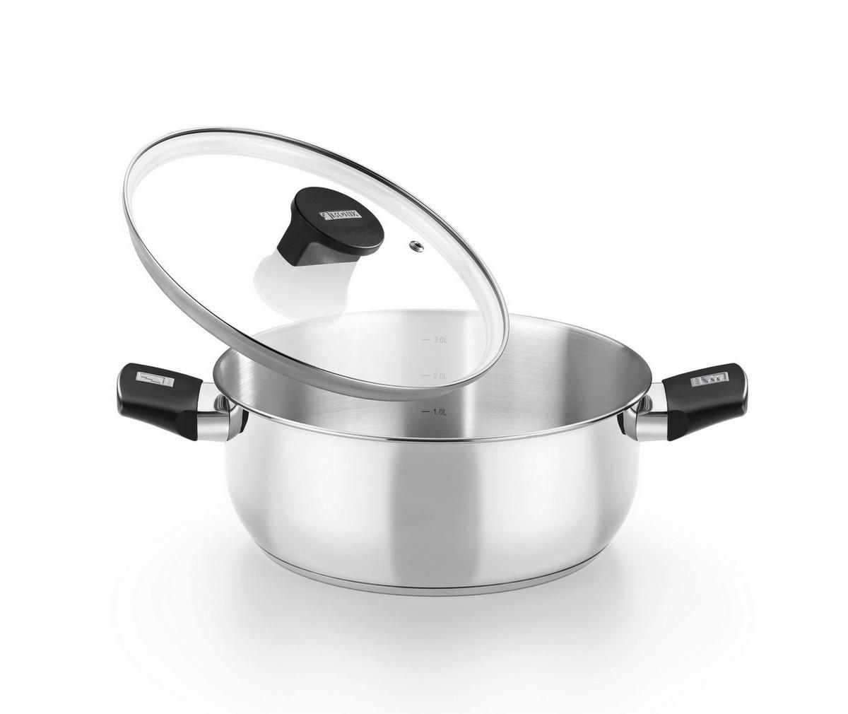 Monix Topfset Elite silber Edelstahl 7 tlg. Elite - silber - Monix