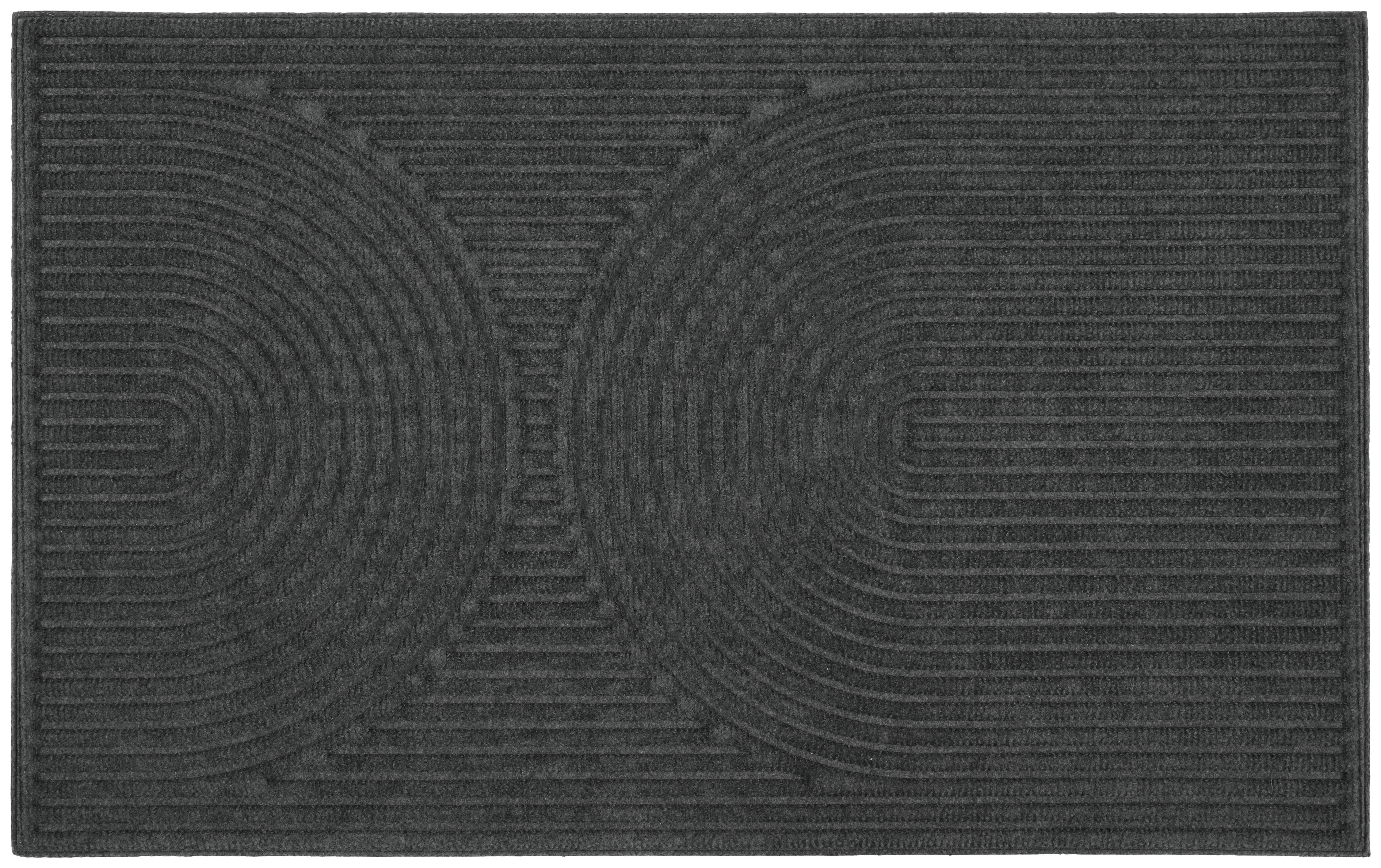 Fußmatte Curves anthrazit B/L: ca. 50x80 cm Curves - anthrazit (50,00/80,00cm)