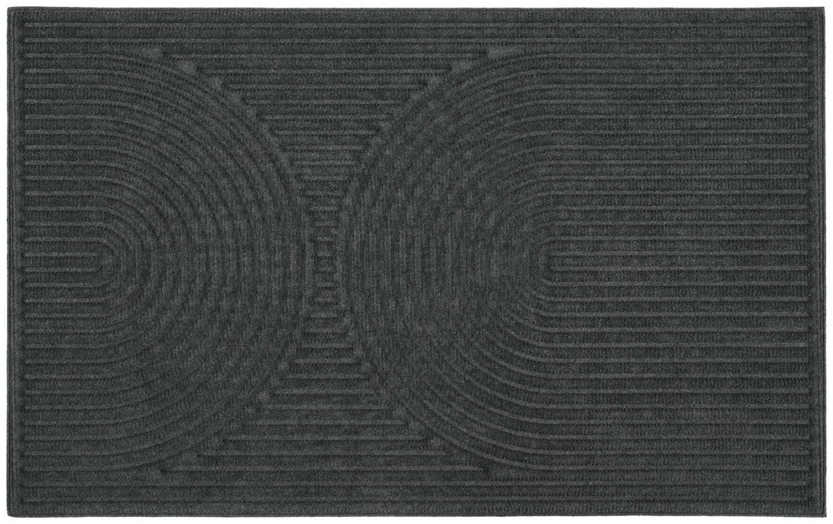 Fußmatte Curves anthrazit B/L: ca. 50x80 cm Curves - anthrazit (50,00/80,00cm)