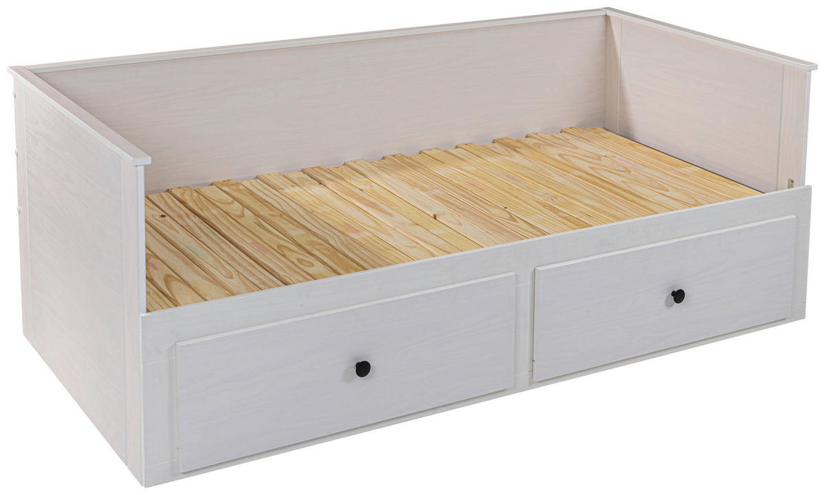 Bett Polina weiß Liegefläche B/L: ca. 90x200 cm Polina - weiß (96,00/75,00/206,00cm)
