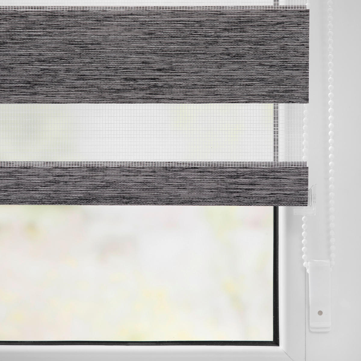 Doppelrollo Duo Go Green dunkelgrau B/L: ca. 80x150 cm Duo Go Green - dunkelgrau (80,00/150,00cm) - LICHTBLICK