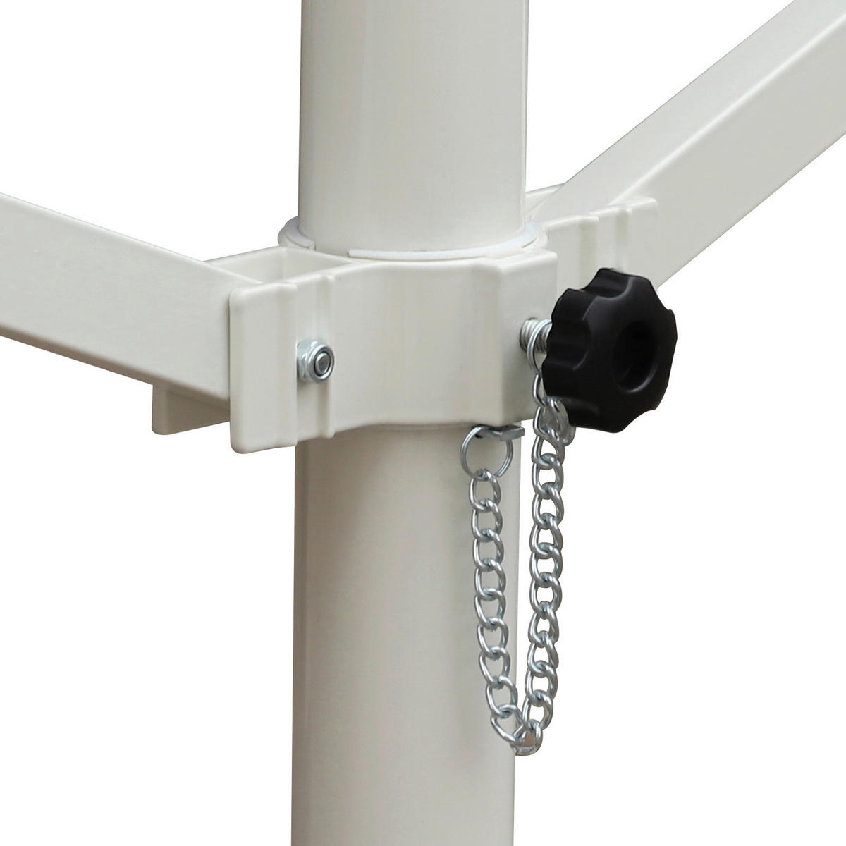 Outsunny Standmarkise grau Polyester-Mischgewebe B/H/L: ca. 294x250x295 cm Standmarkise_mit_Kurbel - grau (295,00/294,00/250,00cm) - Outsunny