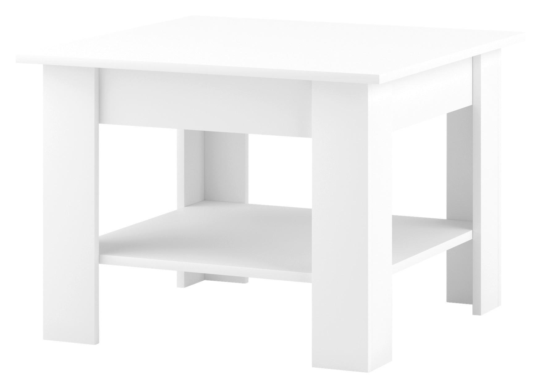 Couchtisch MINI weiß B/H/T: ca. 67x50x67 cm MINI - weiß (67,00/50,00/67,00cm) - WIPMEB