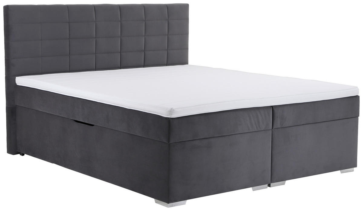 Boxbett Adria dunkelgrau Adria - dunkelgrau (187,00/121,00/211,00cm)