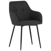 Armlehnstuhl Maria anthrazit Microfaser Webstoff B/H/T: ca. 55x84x61 cm Maria - anthrazit (55,00/84,00/61,00cm) - Hela