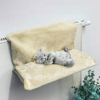 HI Tierzubehör beige Plüsch B/H/L: ca. 46x25x30 cm Hängematte_für_Katzen - beige (30,00/46,00/25,00cm) - HI