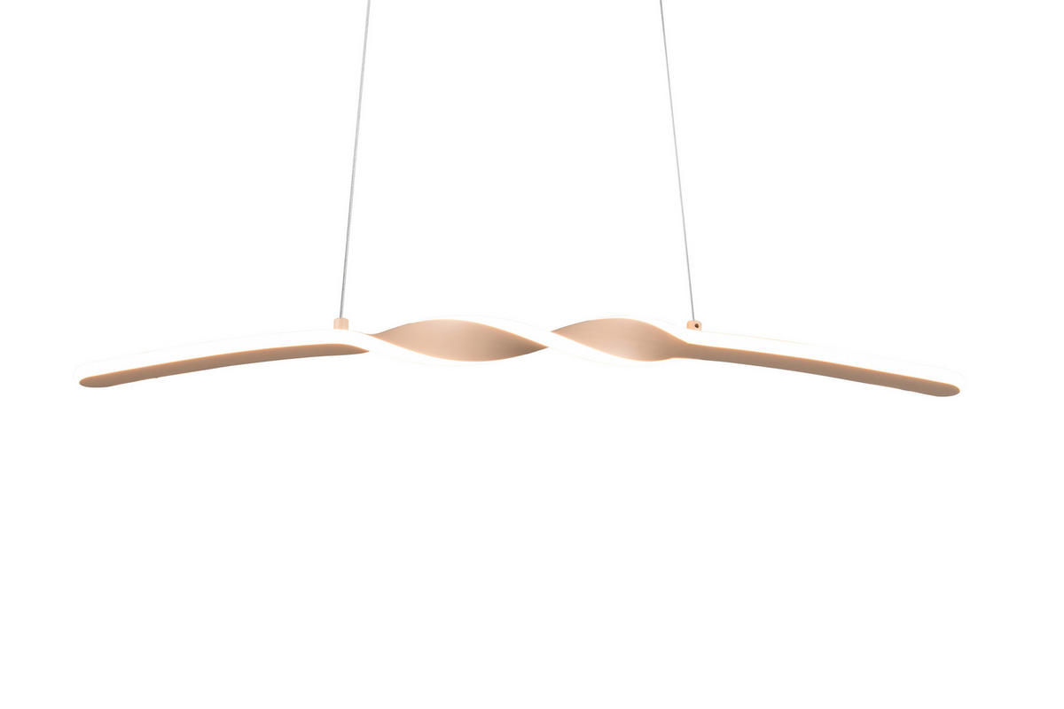 Reality LED Pendelleuchte Ginko sand Metall B/H/T: ca. 79x15x9 cm 1.0 Brennstellen Ginko - sand (79,00/15,00/9,00cm) - Reality