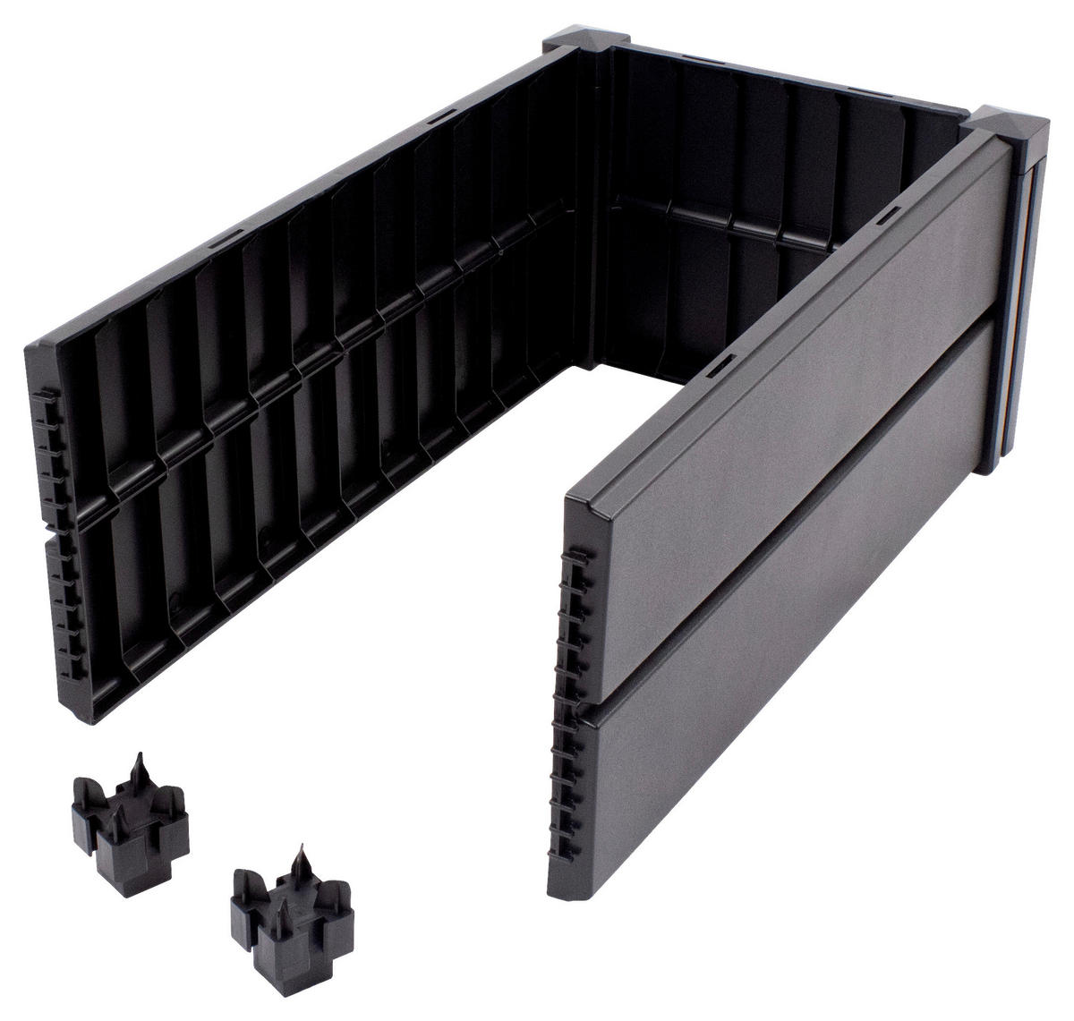 KHW Erweiterungs-Set Hochbeet Demeter anthrazit Kunststoff B/H/T: ca. 82x31x44 cm Demeter - anthrazit (82,00/31,00/44,00cm) - KHW