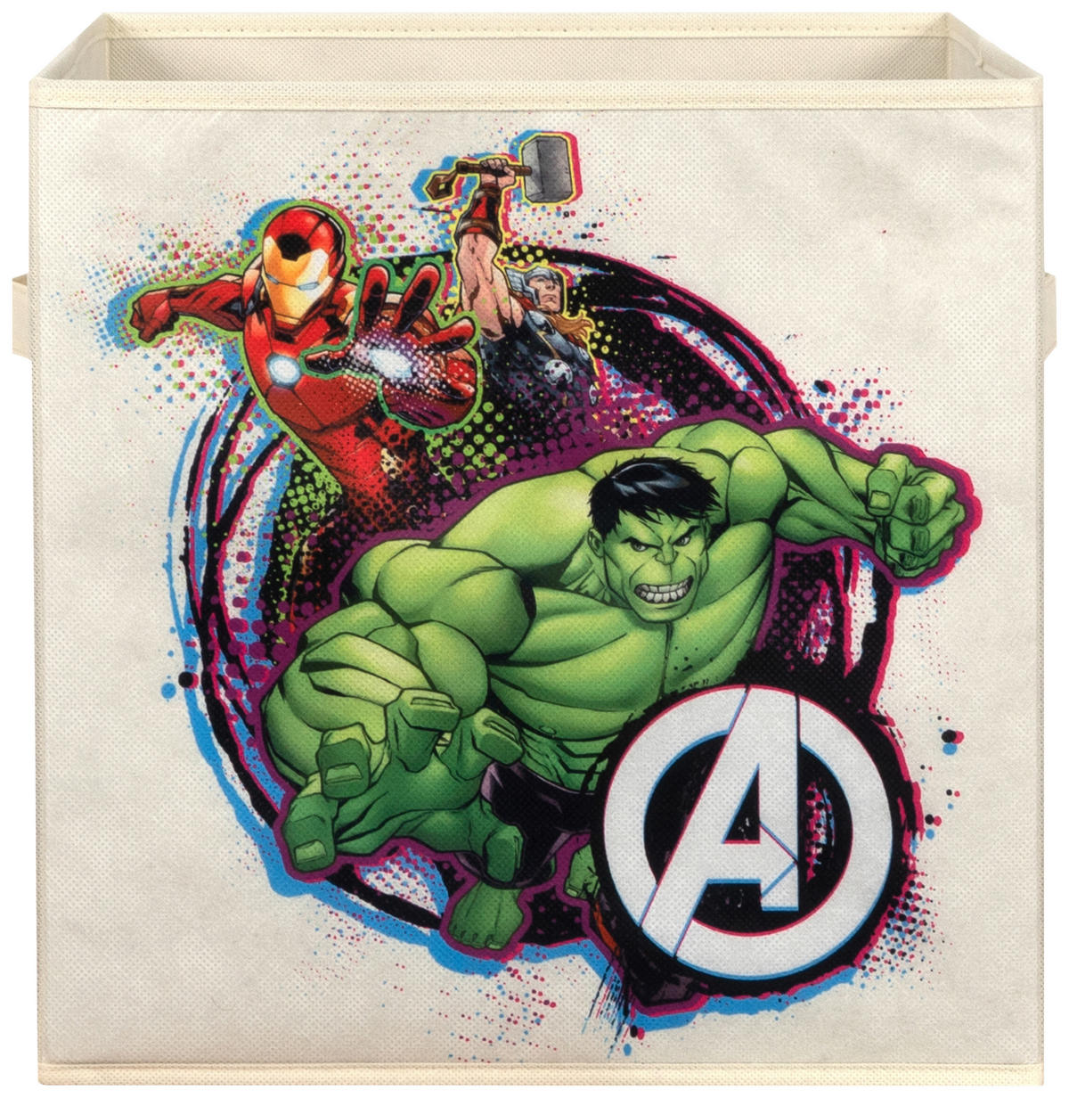 Stoffbox Avengers beige B/H/T: ca. 32x32x32 cm Avengers - beige (32,00/32,00/32,00cm)