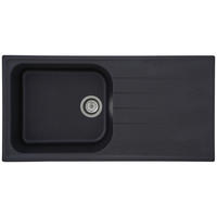 Respekta Einbauspüle Orlando 100 x 50 S schwarz Granitverbundmaterial B/H/T: ca. 100x22,5x50 cm Orlando 100 x 50 S - schwarz (100,00/22,50/50,00cm) - Respekta