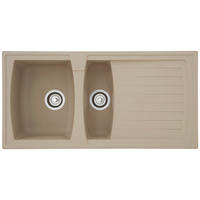 Respekta Einbauspüle Boston 100 x 50 B sandbeige Mineralite B/H/T: ca. 100x20x50 cm Boston 100 x 50 B - sandbeige (100,00/20,00/50,00cm) - Respekta